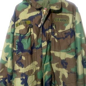 Mens US Army coat with hood